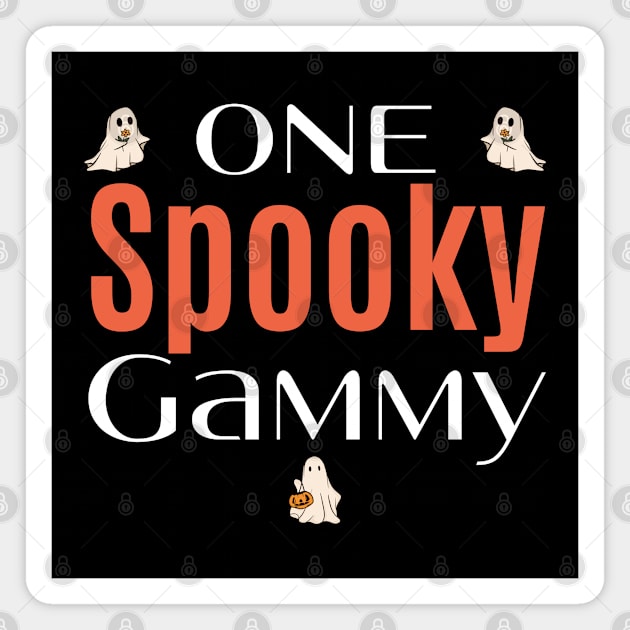 One Spooky Gammy Magnet by HobbyAndArt